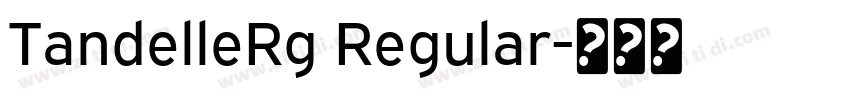 TandelleRg Regular字体转换 TandelleRg Regular字体转换